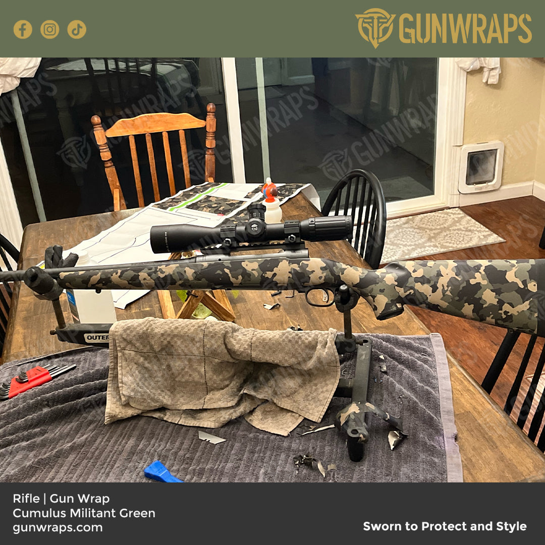 Rifle Cumulus Militant Green Camo gun wrap