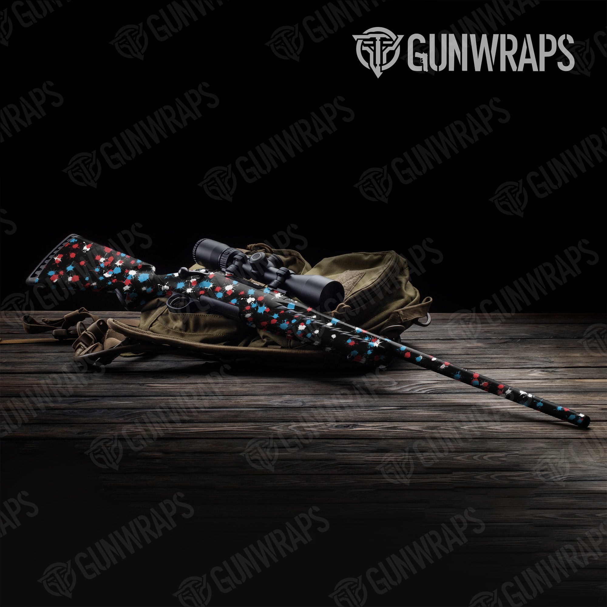 Rifle Paintball America Gun Skin Vinyl Wrap