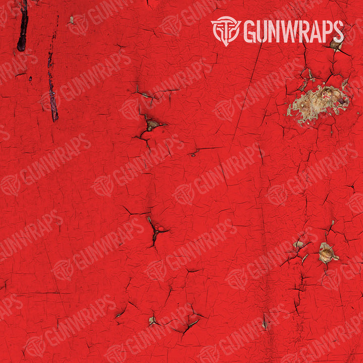 AR 15 Mag Well Rust 3D Red Gun Skin Pattern