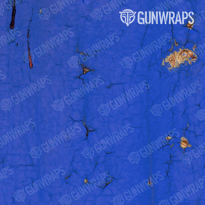 AR 15 Rust 3D Royal Blue Gun Skin Pattern