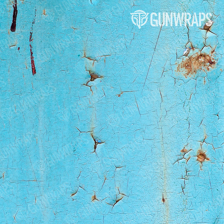 AR 15 Rust 3D Tiffany Blue Gun Skin Pattern