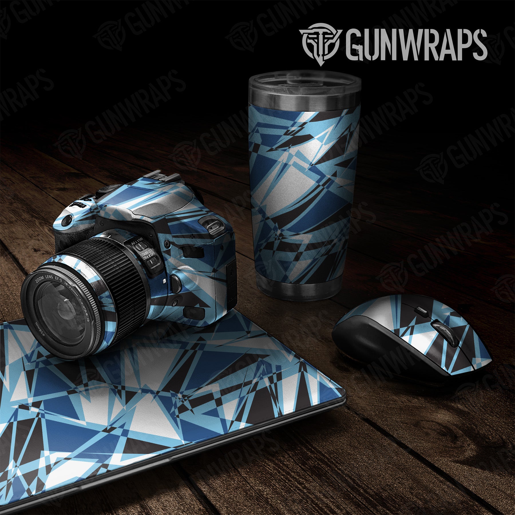 Sharp Baby Blue Camo Universal Sheet 