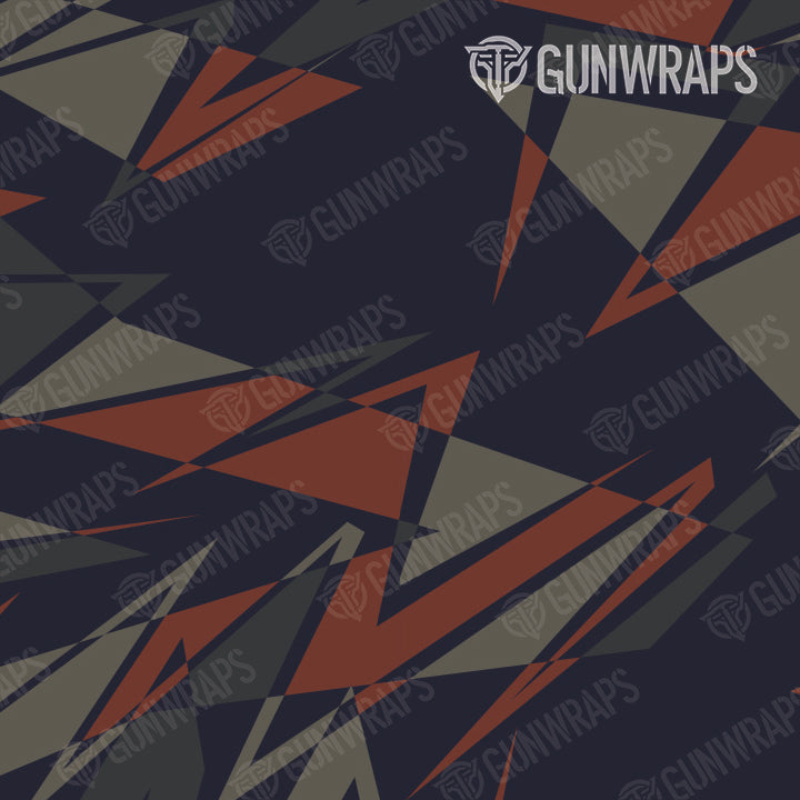 Rifle Sharp Blue Copper Camo Gun Skin Pattern