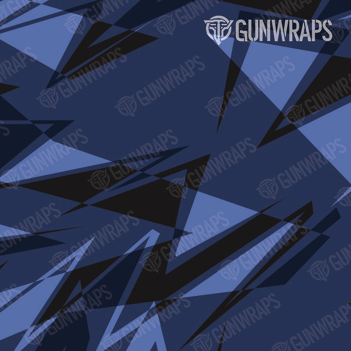 AR 15 Sharp Blue Midnight Camo Gun Skin Pattern