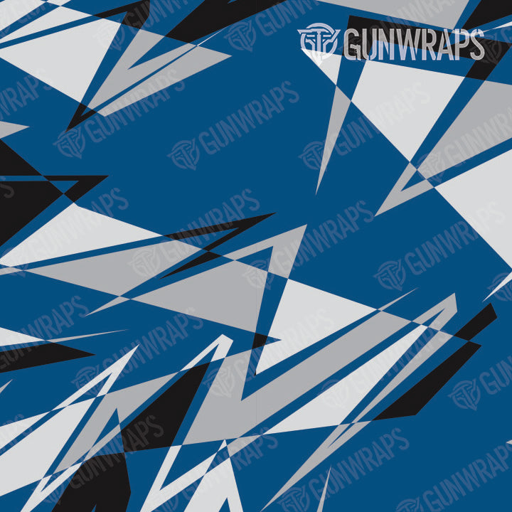 AR 15 Mag Well Sharp Blue Tiger Camo Gun Skin Pattern