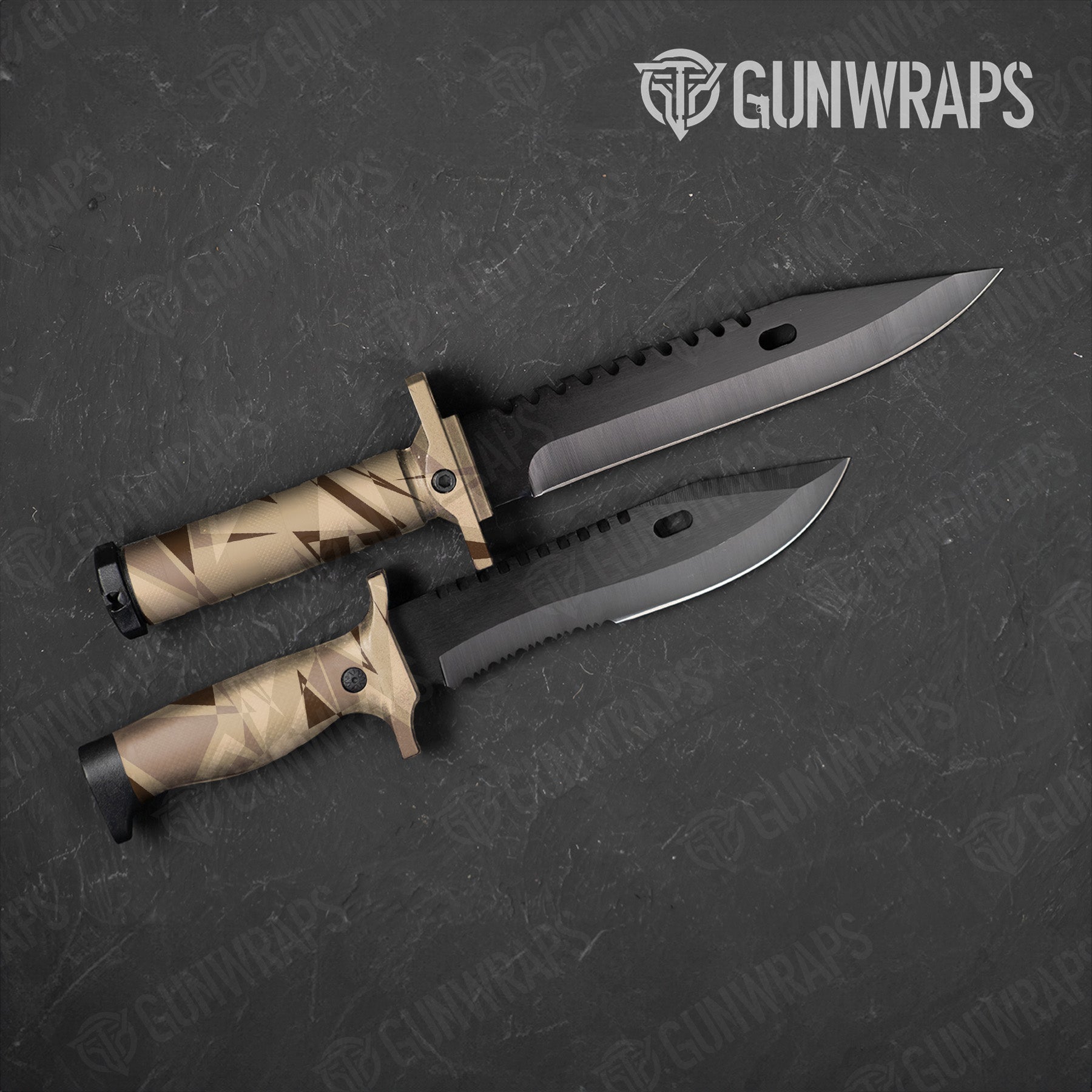 Sharp Desert Camo Knife Gear Skin Vinyl Wrap