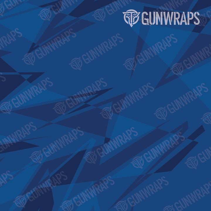 AR 15 Sharp Elite Blue Camo Gun Skin Pattern