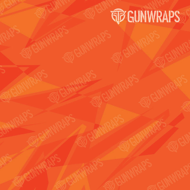 AR 15 Mag & Mag Well Sharp Elite Orange Camo Gun Skin Pattern