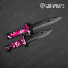 Sharp Magenta Tiger Camo Knife Gear Skin Vinyl Wrap