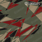 AR 15 Sharp Militant Red Camo Gun Skin Pattern