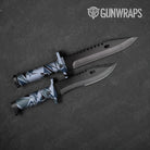 Sharp Navy Camo Knife Gear Skin Vinyl Wrap