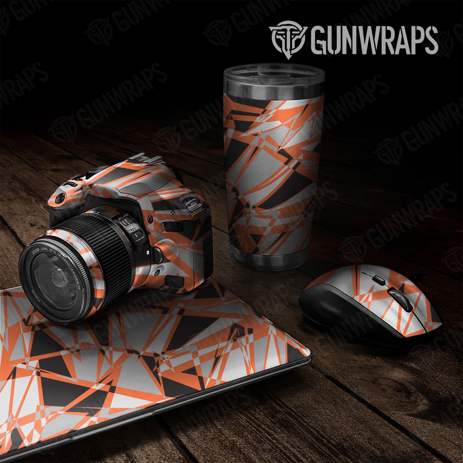 Sharp Orange Tiger Camo Universal Sheet 