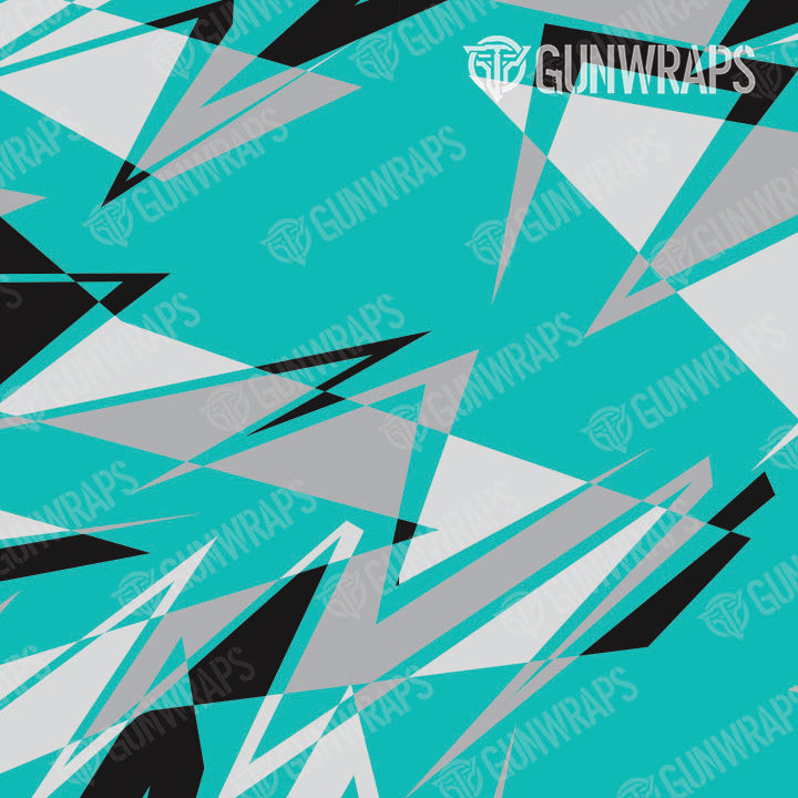 AR 15 Sharp Tiffany Blue Tiger Camo Gun Skin Pattern