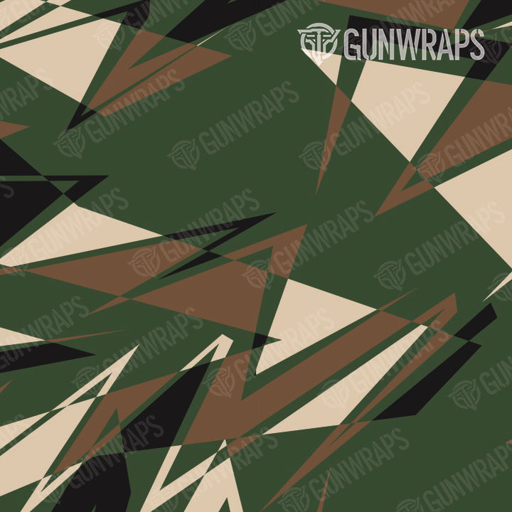 AR 15 Mag Well Sharp Woodland Camo Gun Skin Pattern