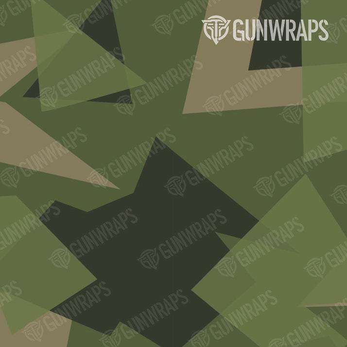 Pistol & Revolver Shattered Army Green Camo Gun Skin Pattern