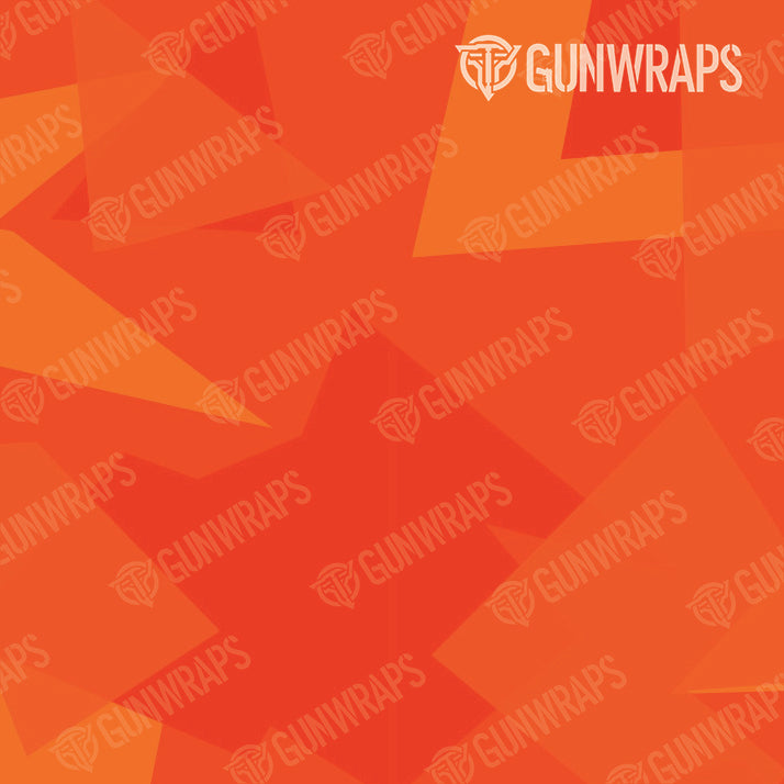 AR 15 Shattered Elite Orange Camo Gun Skin Pattern