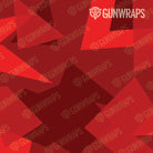 AR 15 Shattered Elite Red Camo Gun Skin Pattern