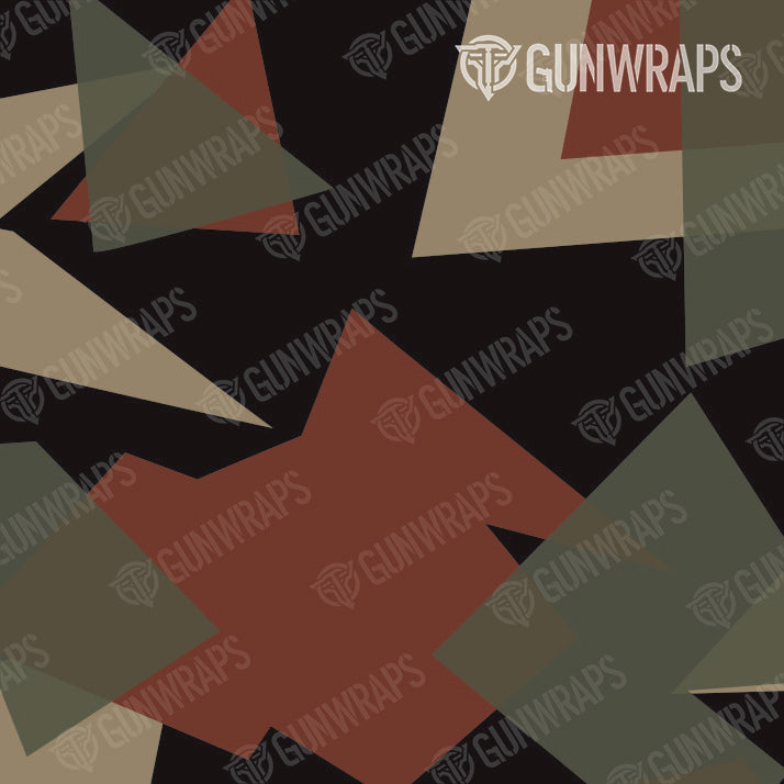 AR 15 Mag Well Shattered Militant Copper Camo Gun Skin Pattern