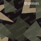 Rifle Shattered Militant Green Camo Gun Skin Pattern