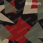 Rifle Shattered Militant Red Camo Gun Skin Pattern