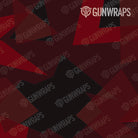 AR 15 Shattered Vampire Red Camo Gun Skin Pattern