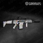 Tactical Shattered Laser Elite White Fire & Ice Gun Skin Vinyl Wrap