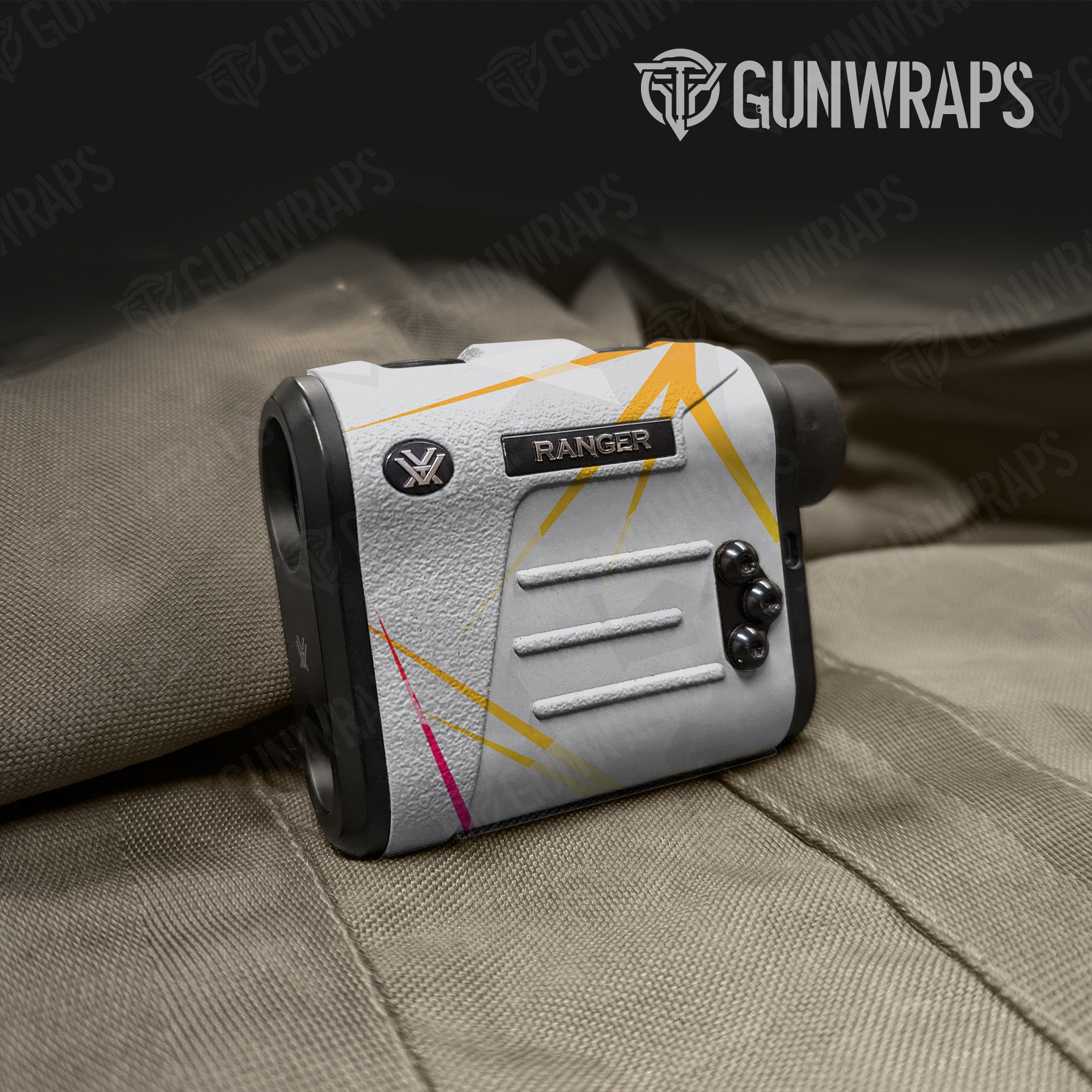 Rangefinder Shattered Laser Elite White Heat Gun Skin Pattern