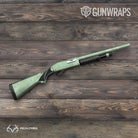 Shotgun Realtree WAV3 Lime Green Camo Gun Skin Vinyl Wrap