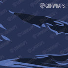 Knife Shredded Blue Midnight Camo Gear Skin Pattern