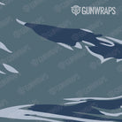 Knife Shredded Navy Camo Gear Skin Pattern