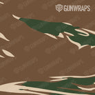 Knife Shredded Woodland Camo Gear Skin Pattern