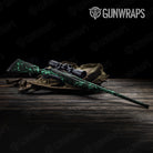 Rifle Skull Aquamarine Gun Skin Pattern