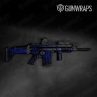 Tactical Skull Blue Gun Skin Pattern