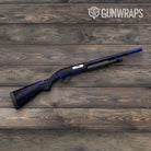 Shotgun Skull Blue Gun Skin Pattern