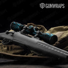 Scope Skull Cyan Gun Skin Pattern