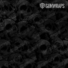 AR 15 Mag Well Skull Grayscale Gun Skin Pattern