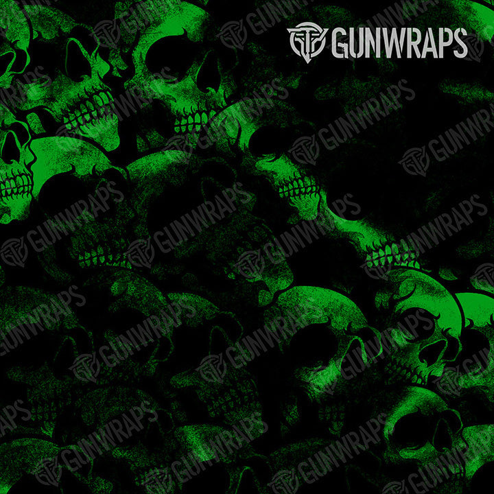 Knife Skull Green Gun Skin Pattern