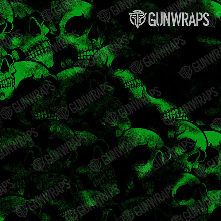 Scope Skull Green Gun Skin Pattern