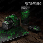 Universal Sheet Skull Green Gun Skin Pattern