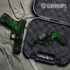 Pistol & Revolver Skull Green Gun Skin Pattern