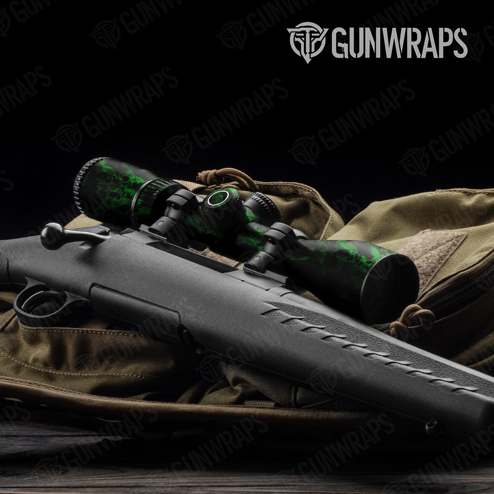 Scope Skull Green Gun Skin Pattern