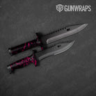 Knife Skull Magenta Gun Skin Pattern