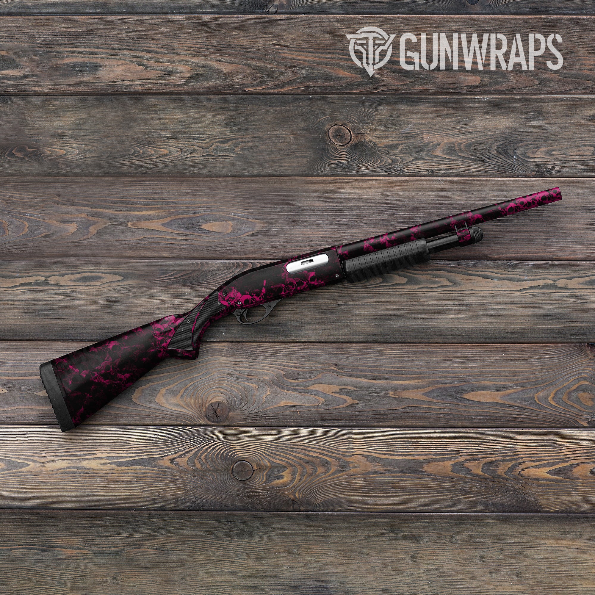 Shotgun Skull Magenta Gun Skin Pattern