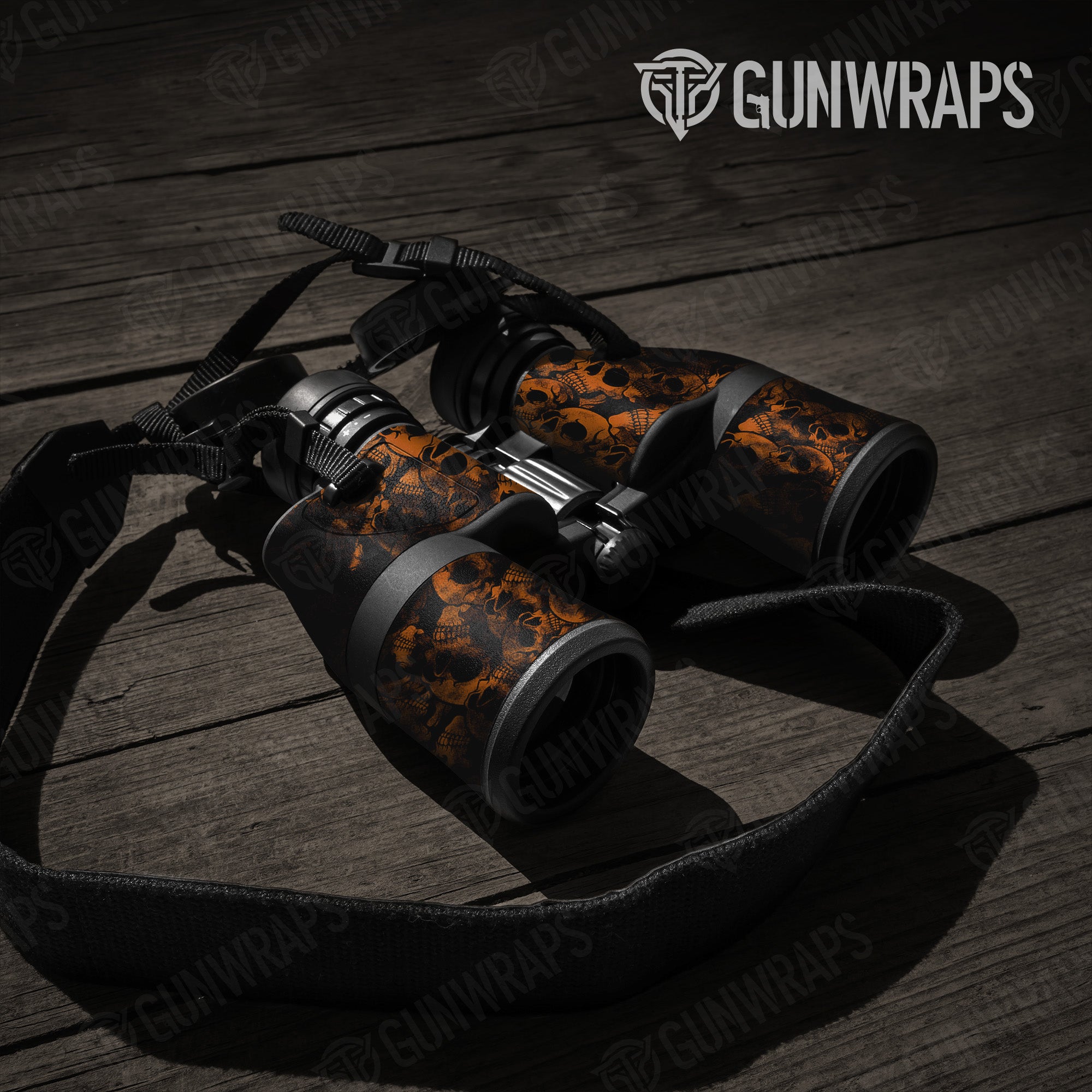 Binocular Skull Orange Gun Skin Pattern