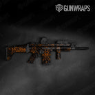 Tactical Skull Orange Gun Skin Pattern