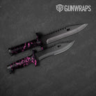 Knife Skull Pink Gun Skin Pattern