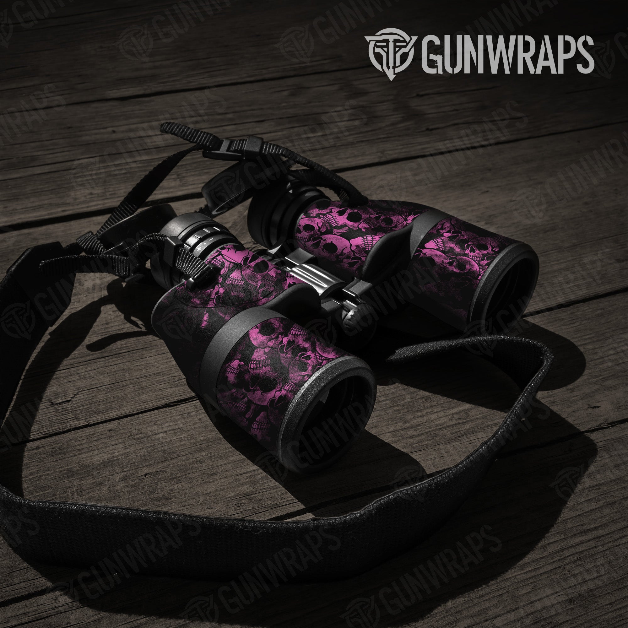 Binocular Skull Pink Gun Skin Pattern