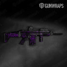 Tactical Skull Purple Gun Skin Pattern