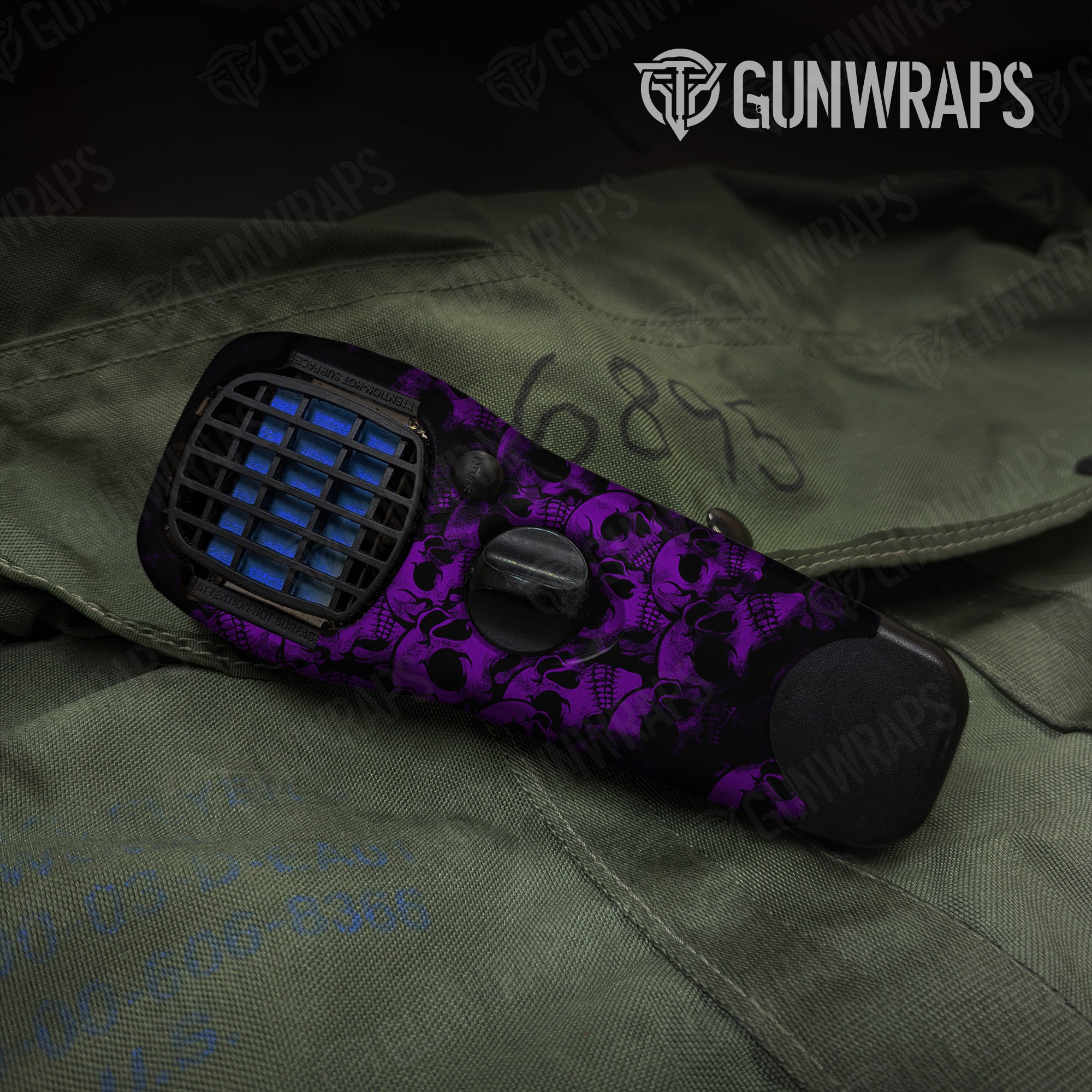 Thermacell Skull Purple Gear Skin Pattern