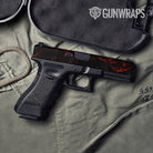 Pistol Slide Skull Red Gun Skin Pattern